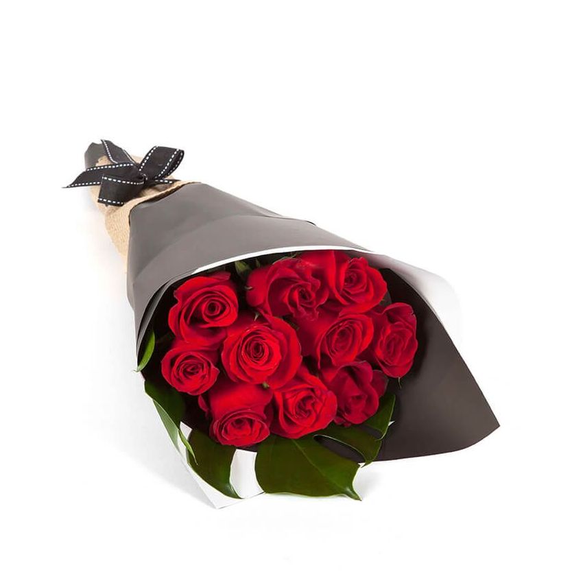 Ramo 12 Rosas Rojas - FLORES The Luxury Chile ®